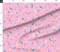 Pink Sprinkles Party 80S Colorful Pastel Shapes Bubblegum Kids Girl Custom Printed Fabric by Spoonflower Various Fabrics by the Yard or Fat Quarter